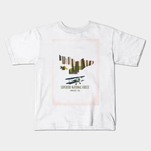 Superior national forest Minnesota USA Kids T-Shirt